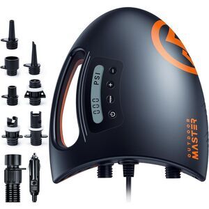 OutdoorMaster 20PSI High Pressure SUP Air Pump Shark - Intelligent Dual Stage